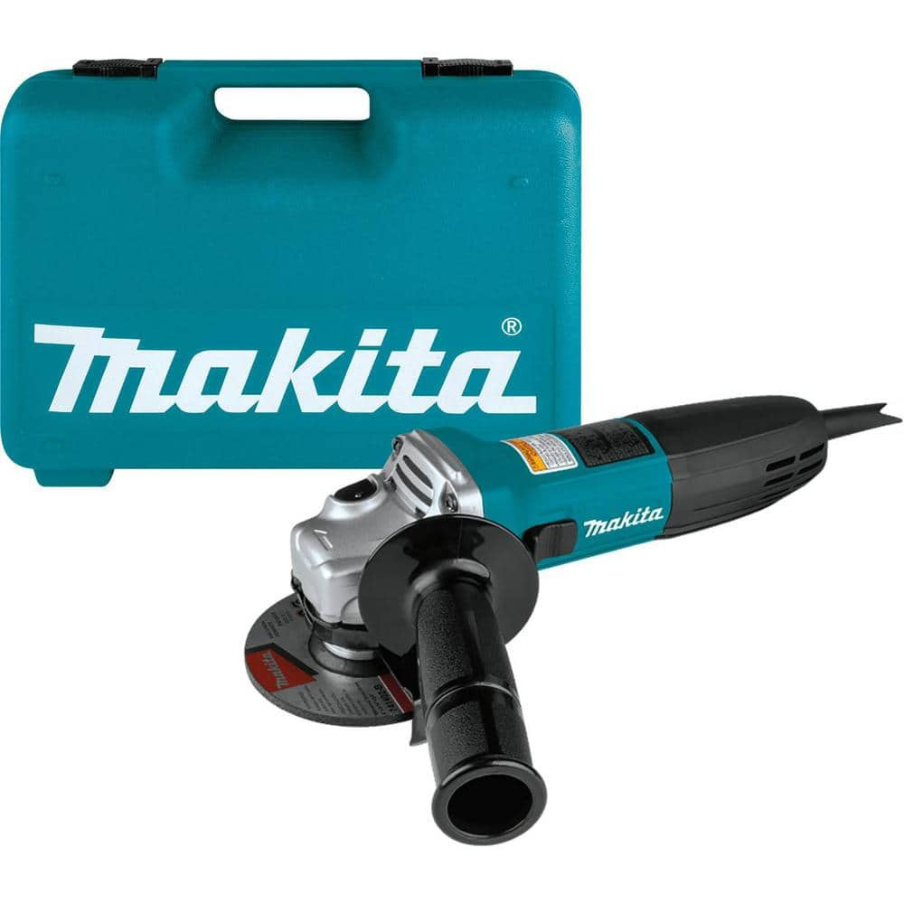 6 Amp Corded 4 In. Lightweight Angle Grinder with Grinding Wheel, Wheel Guard Si
