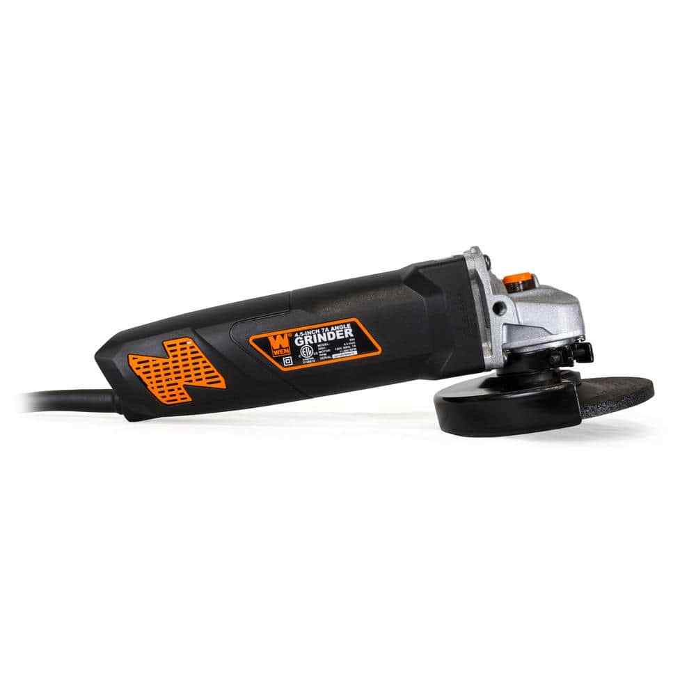 WEN 4.5 in Angle Grinder 7 Amp Corded Electric Metal Grinding Cutting Power Tool