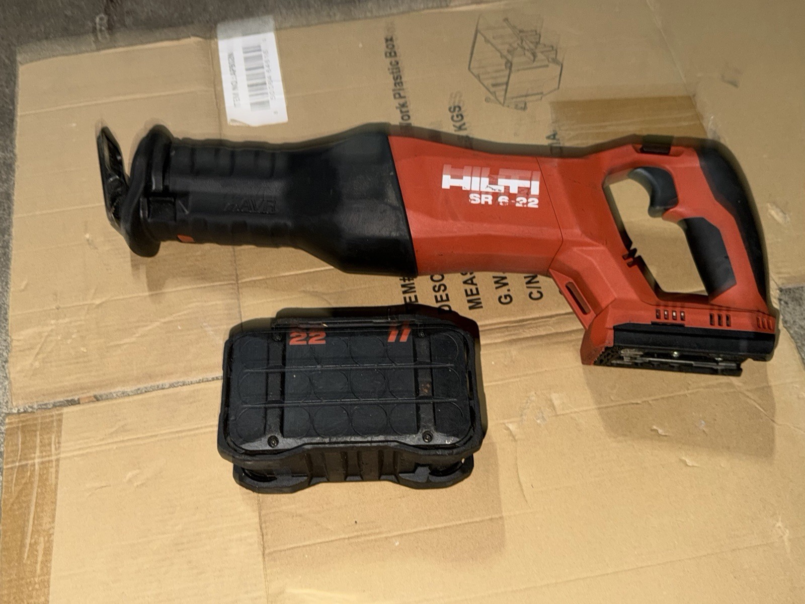 Hilti SR 6-22 NURON AVR Reciprocating saw, Tool And Battery 3.95ah