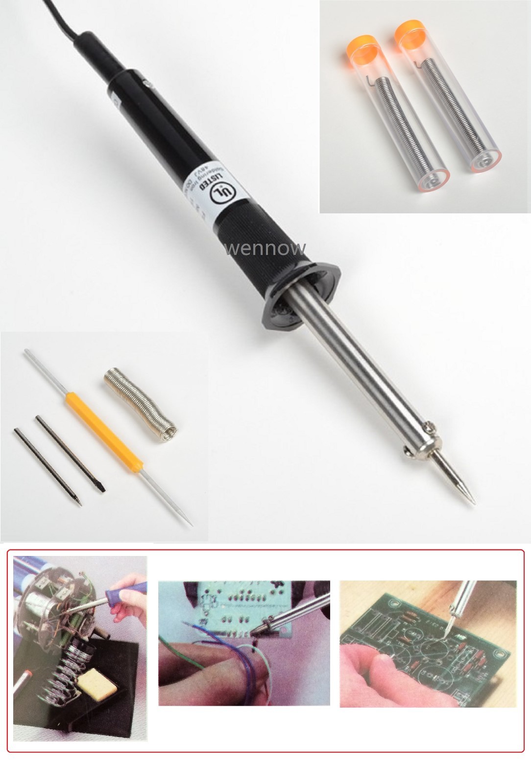 110V / 120V 30W Welding Soldering Iron Heat Pencil Electronic Kit 8 Pc Set
