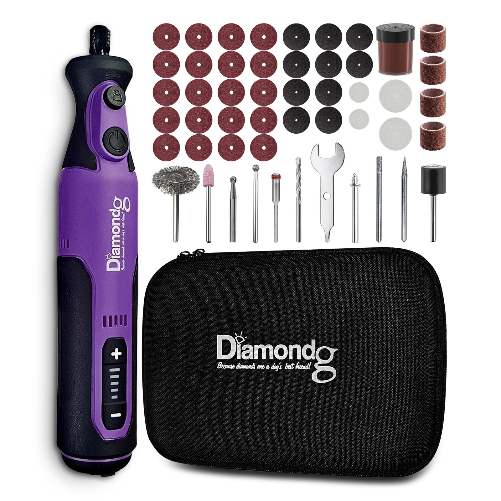 CR400 Variable Speed Rotary Tool Kit with Accessories, Cordless Precision Gri…