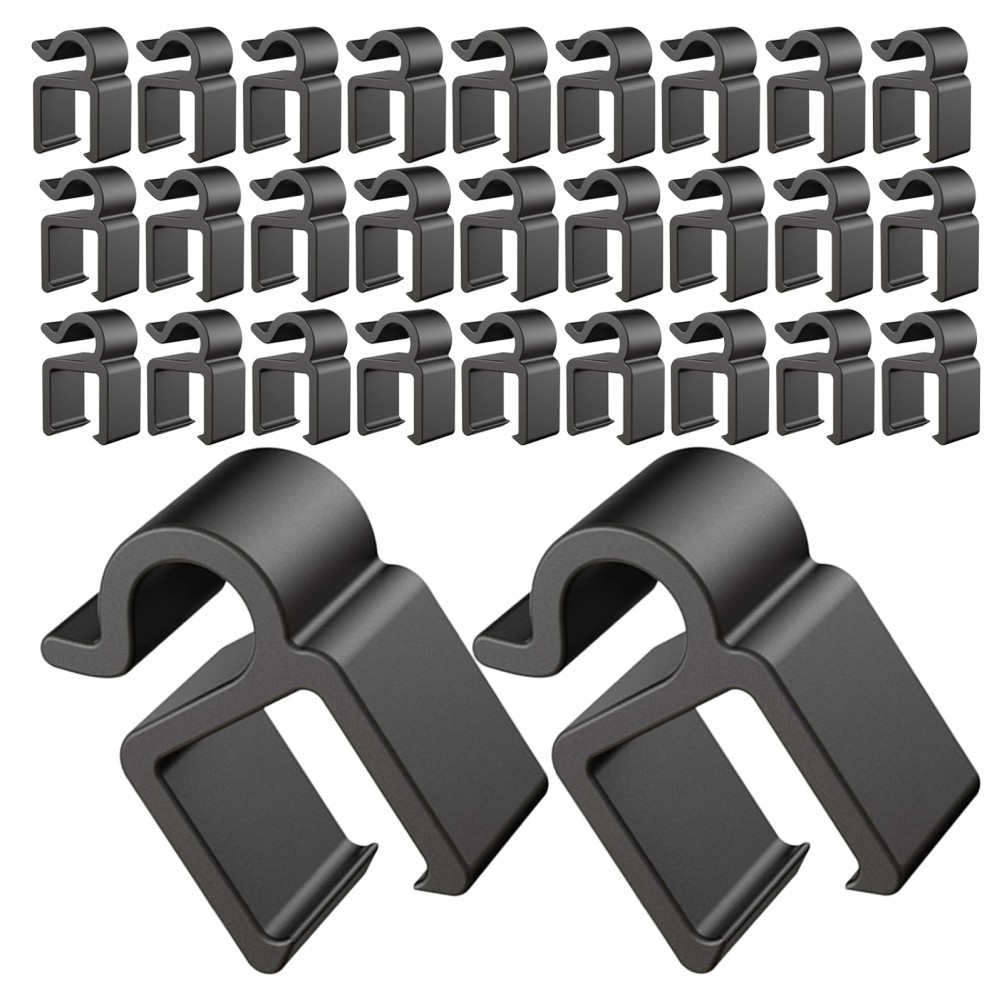 60 Pcs Wire Clips for Microphone Stands Cable Organizer Accessories