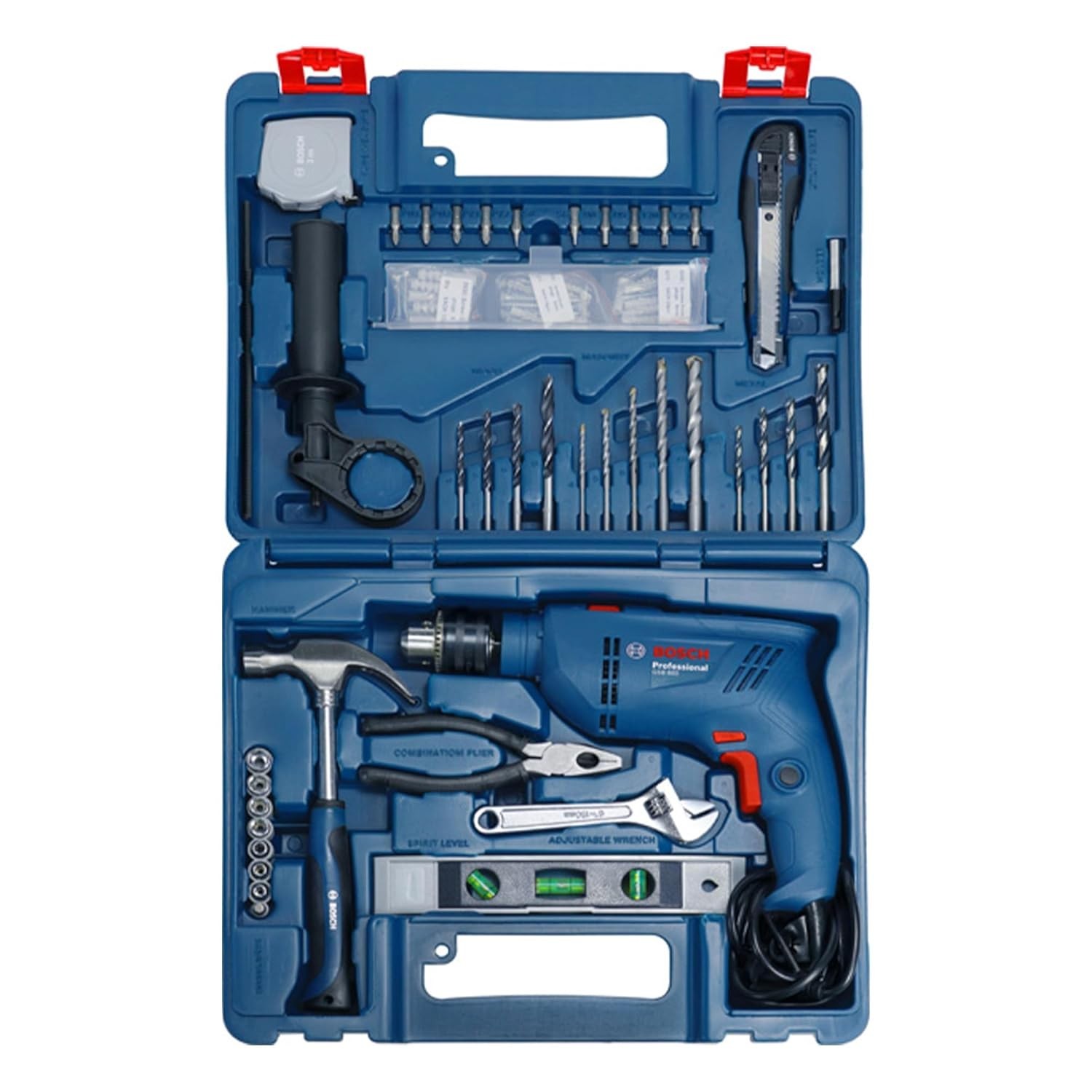 🔥Bosch GSB 600 600W Corded Hammer Impact Drill 3000RPM + 100Pc Accessory Kit🔥