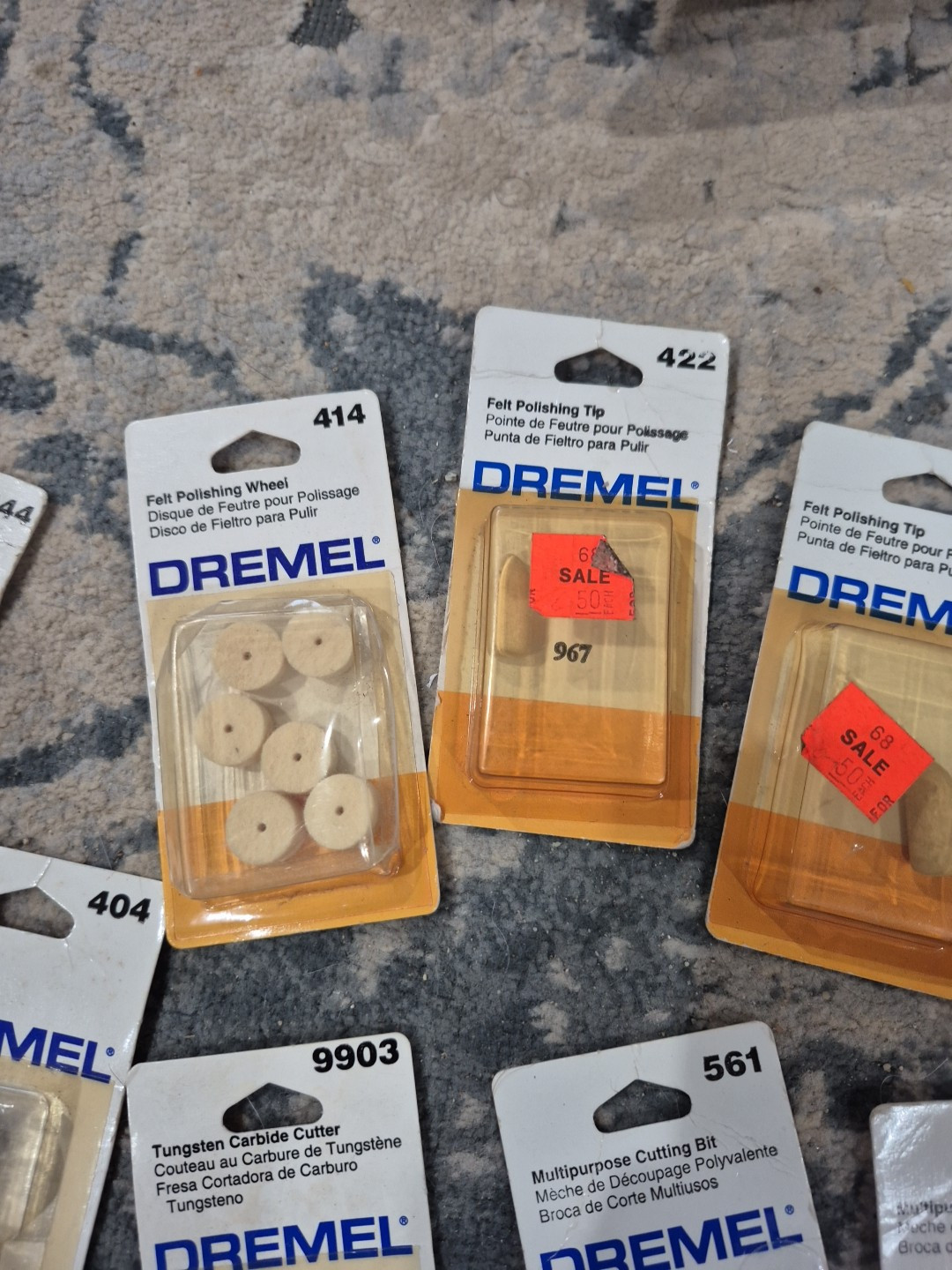 Lot Dremel Bit High Speed Cutter Buffing 404 561 9903 422 D8
