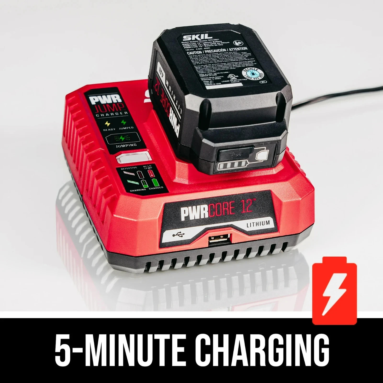 SKIL PWR CORE 20 Brushless 20V 6-1/2 » Circular Saw Kit 4.0 Ah Battery, Charger