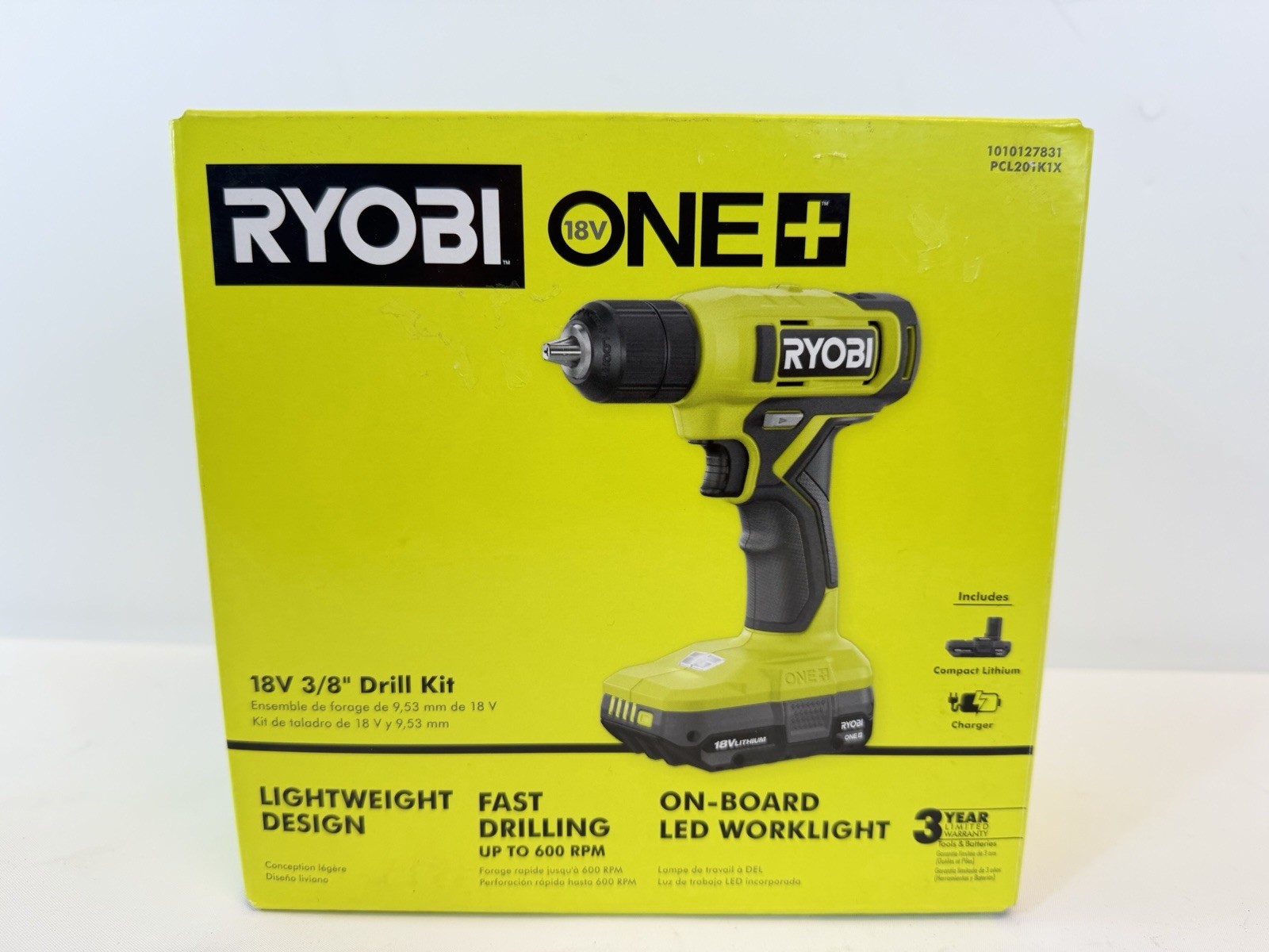 RYOBI PCL201K ONE+ 18V 3/8 in Drill/Driver Kit Battery & Charger – FAST SHIPPING