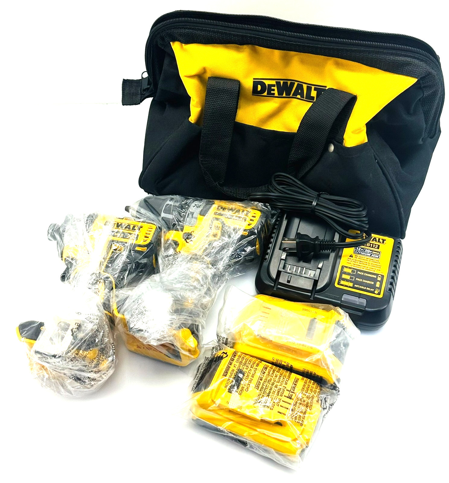 Dewalt 20V MAX XR Brushless Lithium-Ion Combo Kit with (2) Batteries