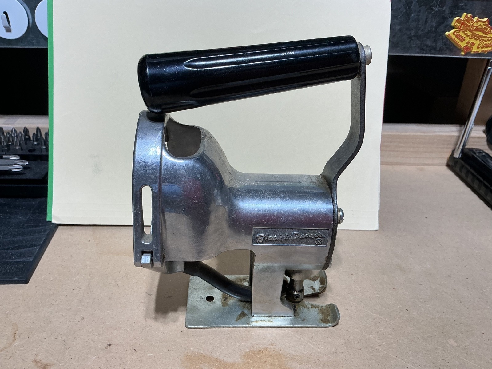 Vintage Black & Decker jig saw attachment for its power drill