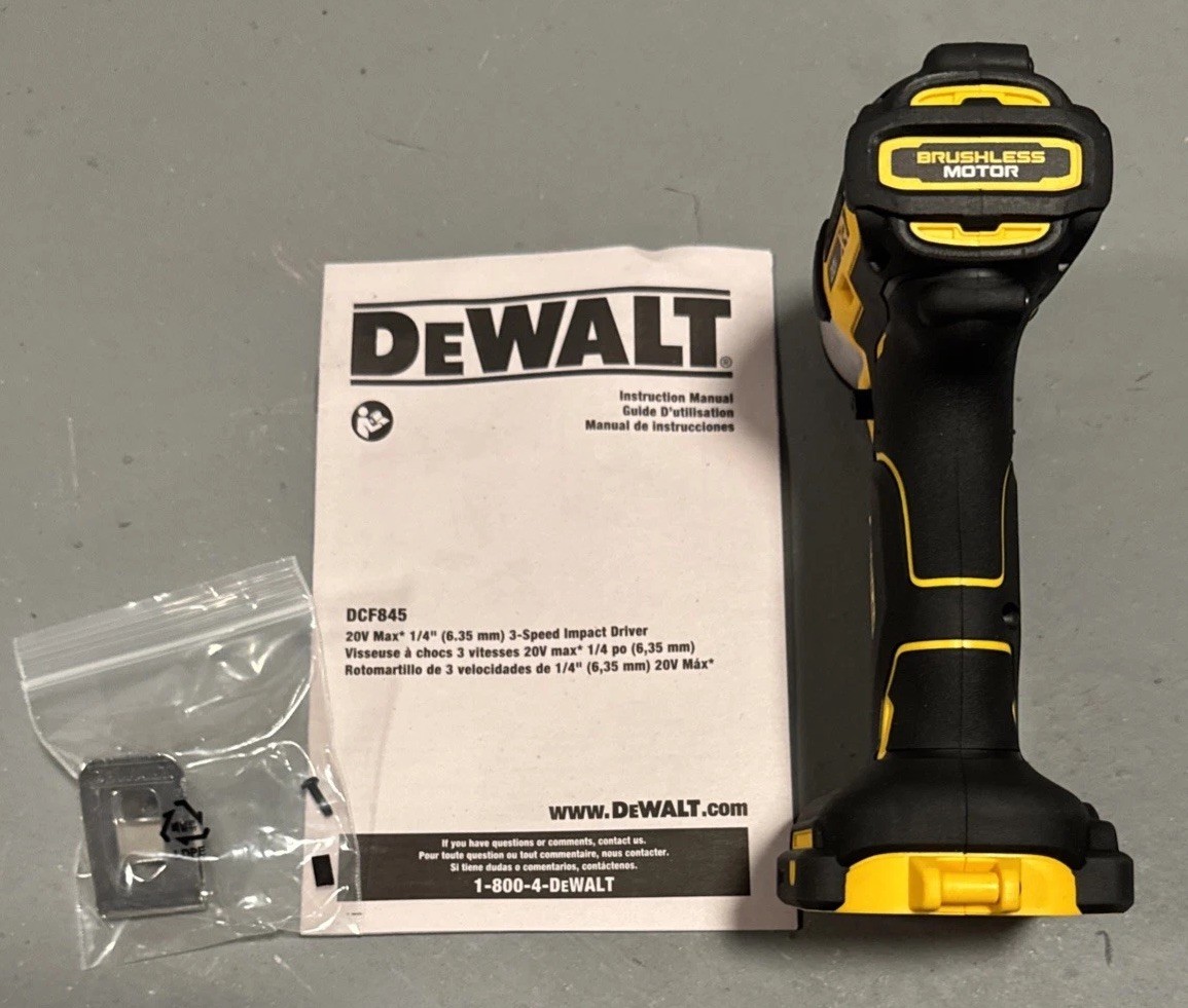 Dewalt GENUINE DCF845B 3-Speed Brushless 20V 1/4 Impact Driver DCF845 – NEW!