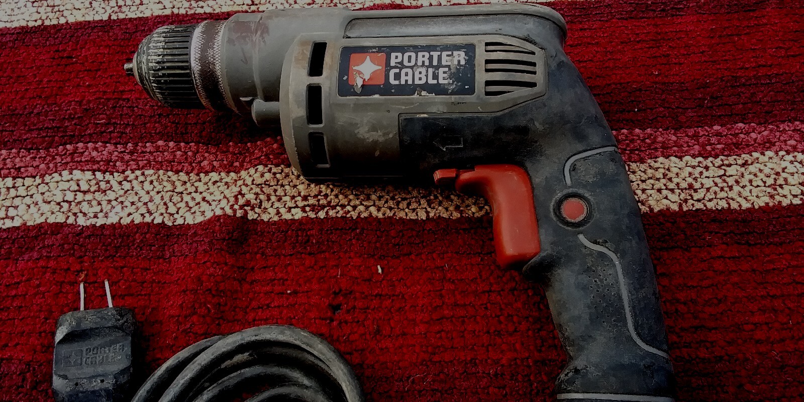 Porter Cable PC600D Corded Electric 3/8&Prime; Drill VSR Keyless Chuck 0-2500 Older M