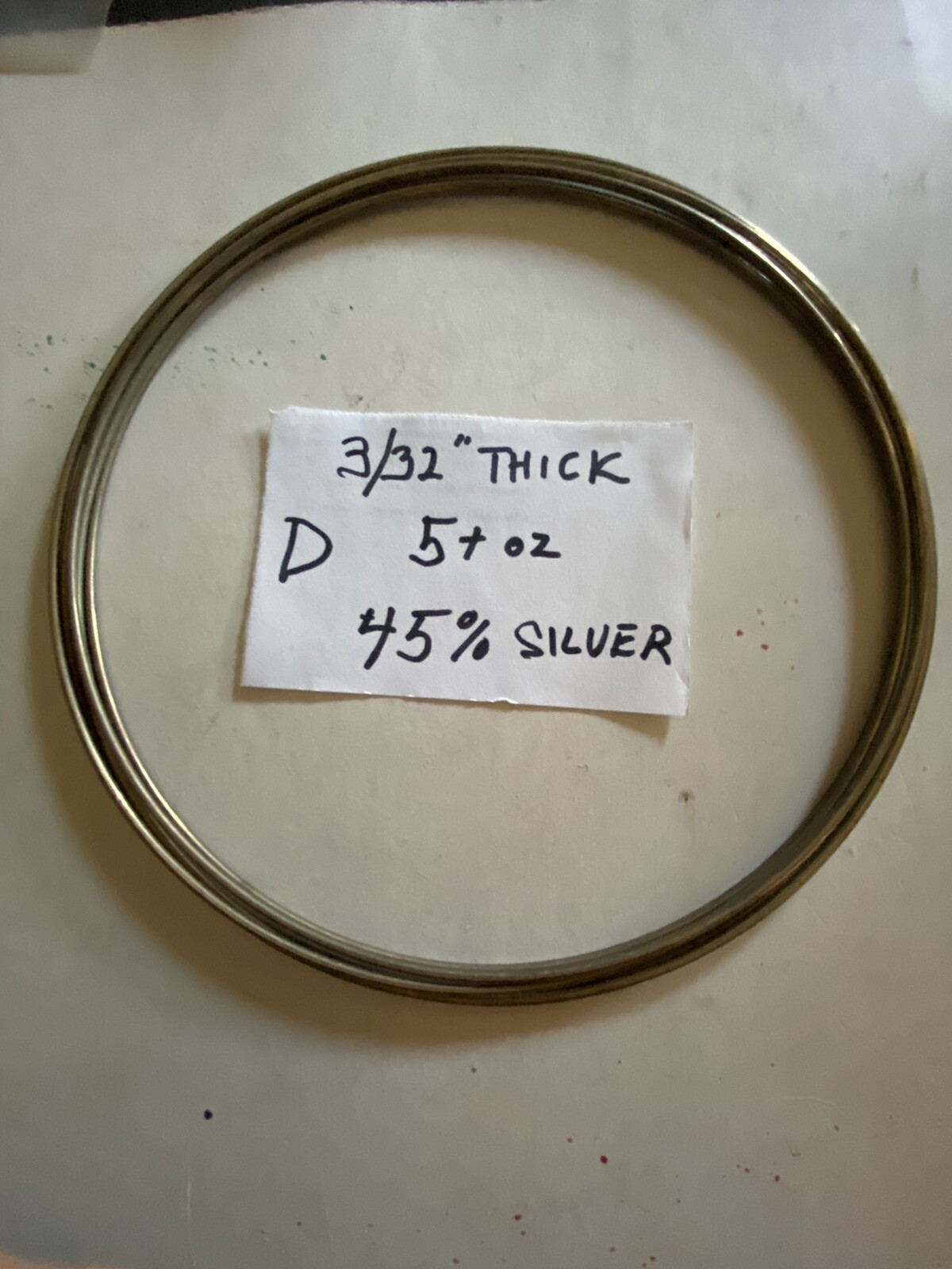 45% SILVER SOLDER COIL 3/32”DIAMETER With Cadmium 5+ Ounces New Old Stock