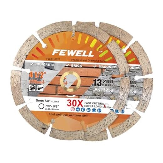 4 1/Inch Diamond Concrete Saw Blade,Segmented Concrete Blade for Angle 4.5&Prime; 2