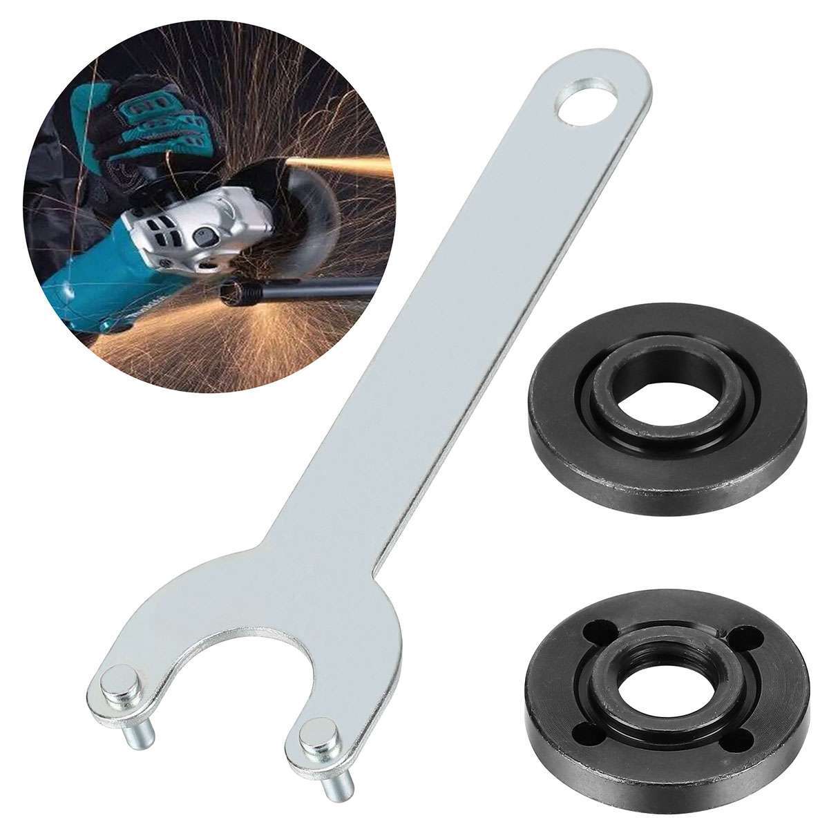 5/8&Prime;-11 Angle Grinder Flange Lock Nuts Wrench Tool For Dewalt Makita Milwaukee