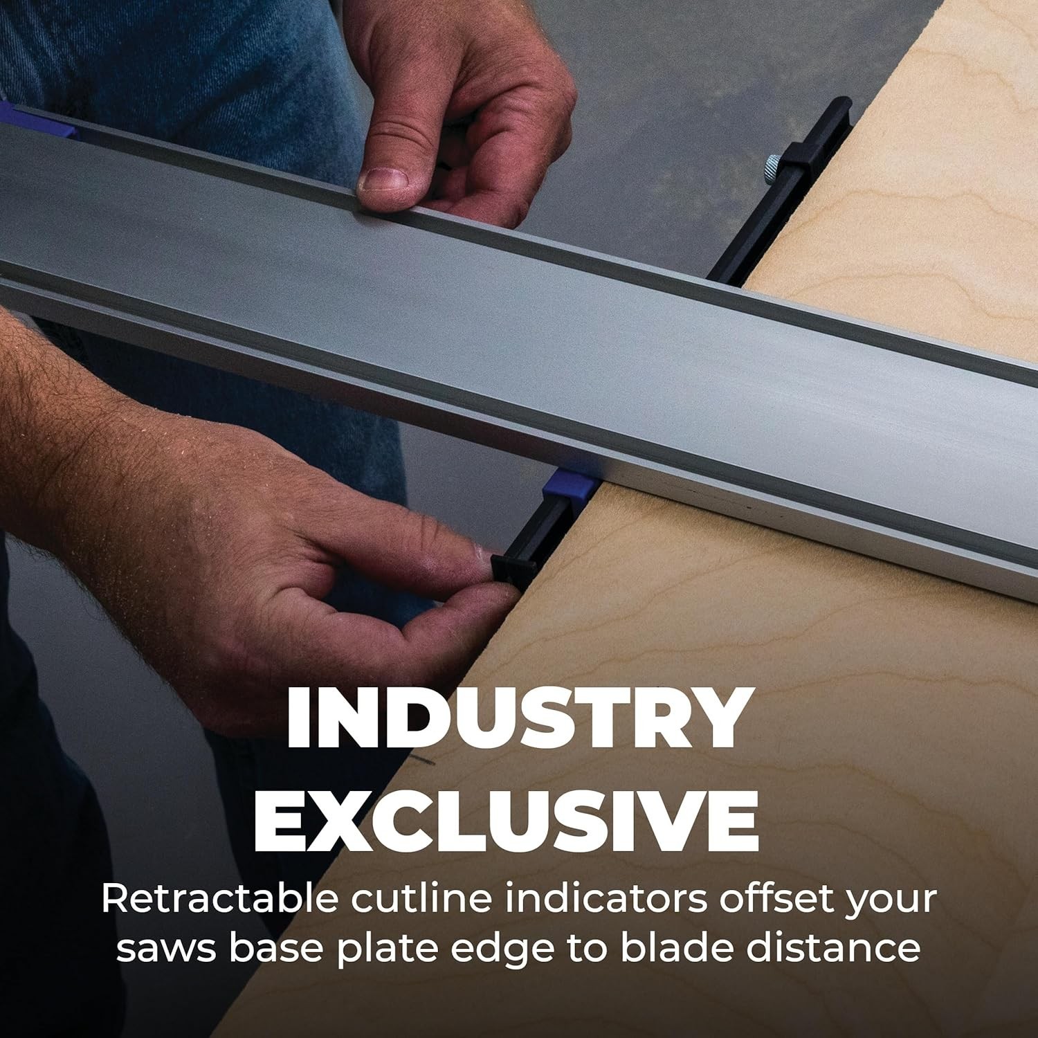 E Straight Edge Guide XL – 8 Ft Aluminum Rail for Precise Circular Saw Cuts