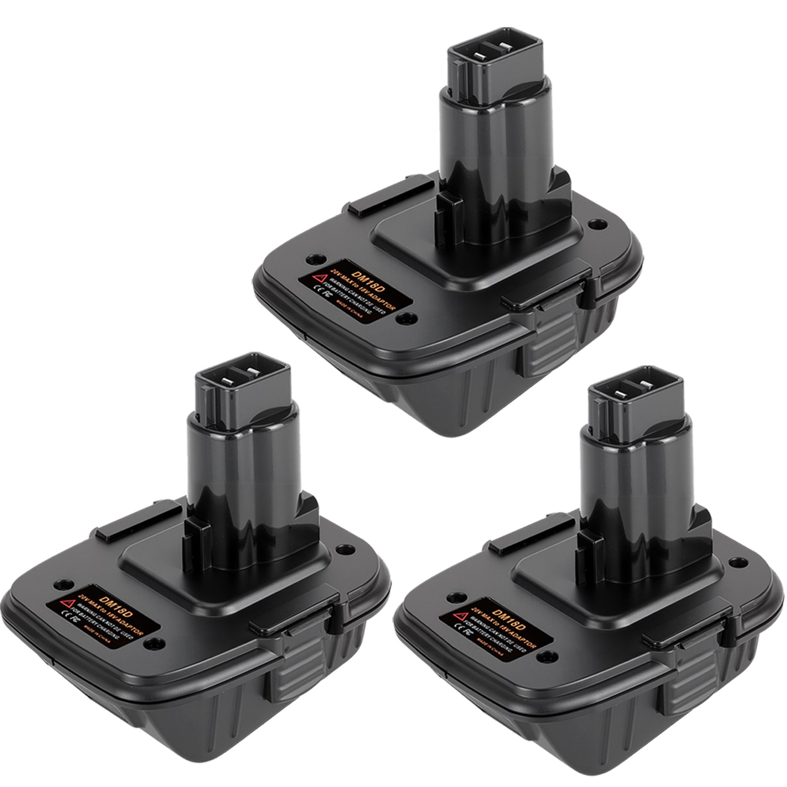 3PACK Adapter For Dewalt For Milwaukee 20V Li-Ion Battery to For Dewalt 18V Tool