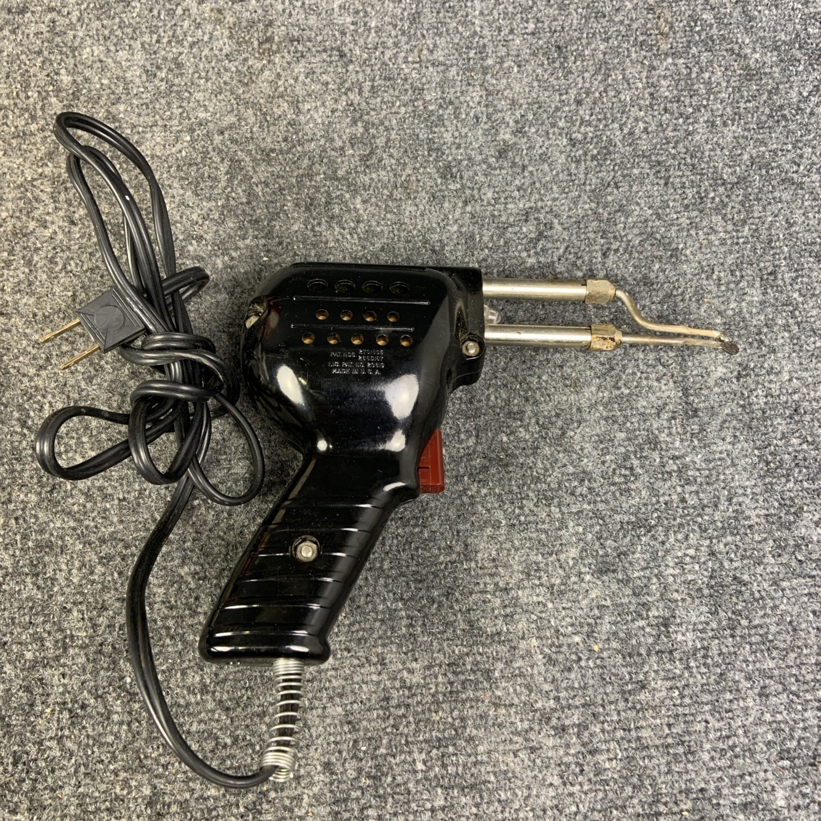 Vintage Wen Soldering Gun Model 250K with Metal Storage Box & Tips WORKS