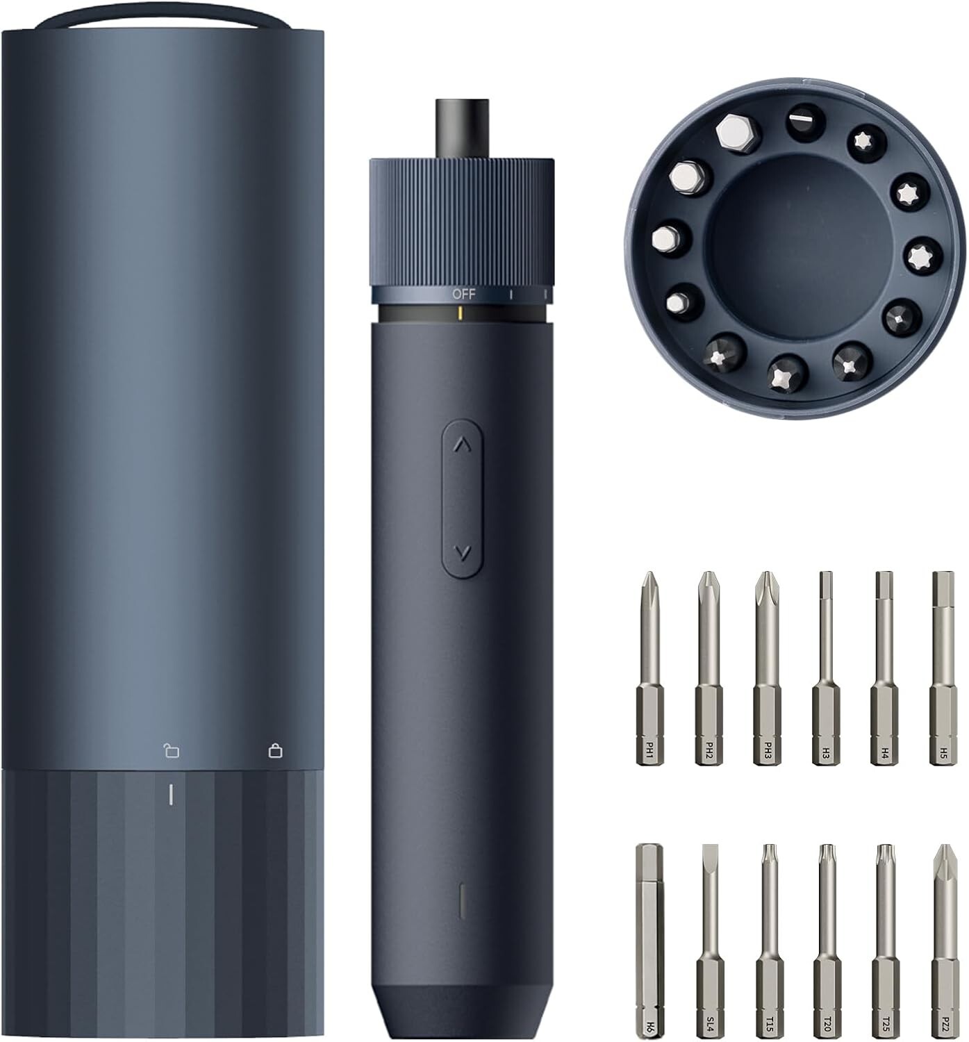 Electric Screwdriver Rechargeable, 3.6V Cordless Screwdriver Set USB-C, 3 Torque
