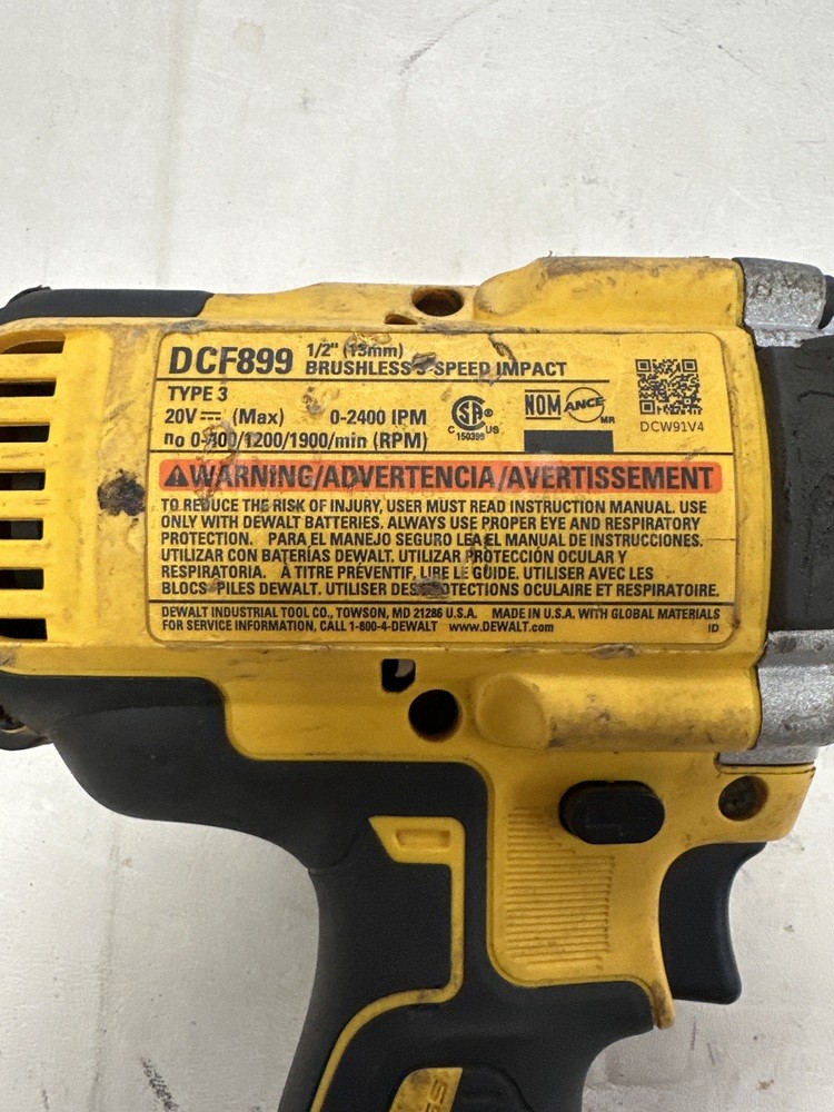 DEWALT 1/2&Prime; 20V IMPACT MODEL DCF899 w/ 5AH BATTERY