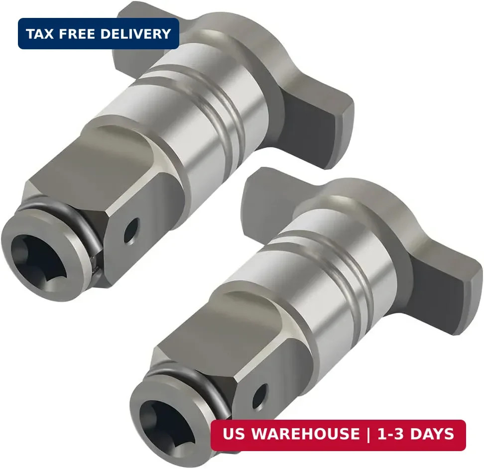 2 Pack 1/2 » Anvil Wrench Pin Converter Shaft Adapter for Cordless Impact Block