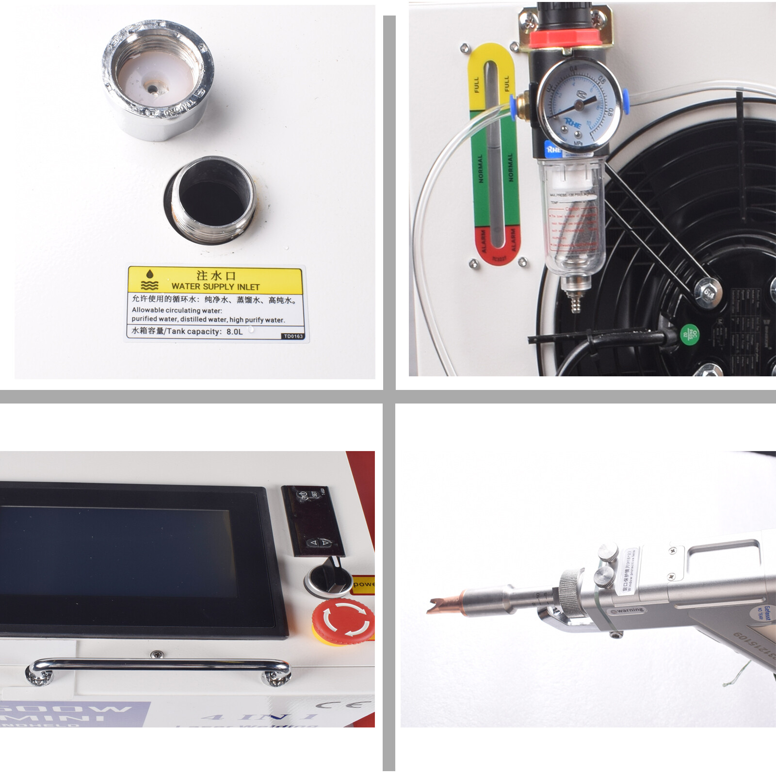 BWT 1500W 4 in 1 Laser Welding Cutting Cleaning Machine SUP28T Dual Wire Feeder