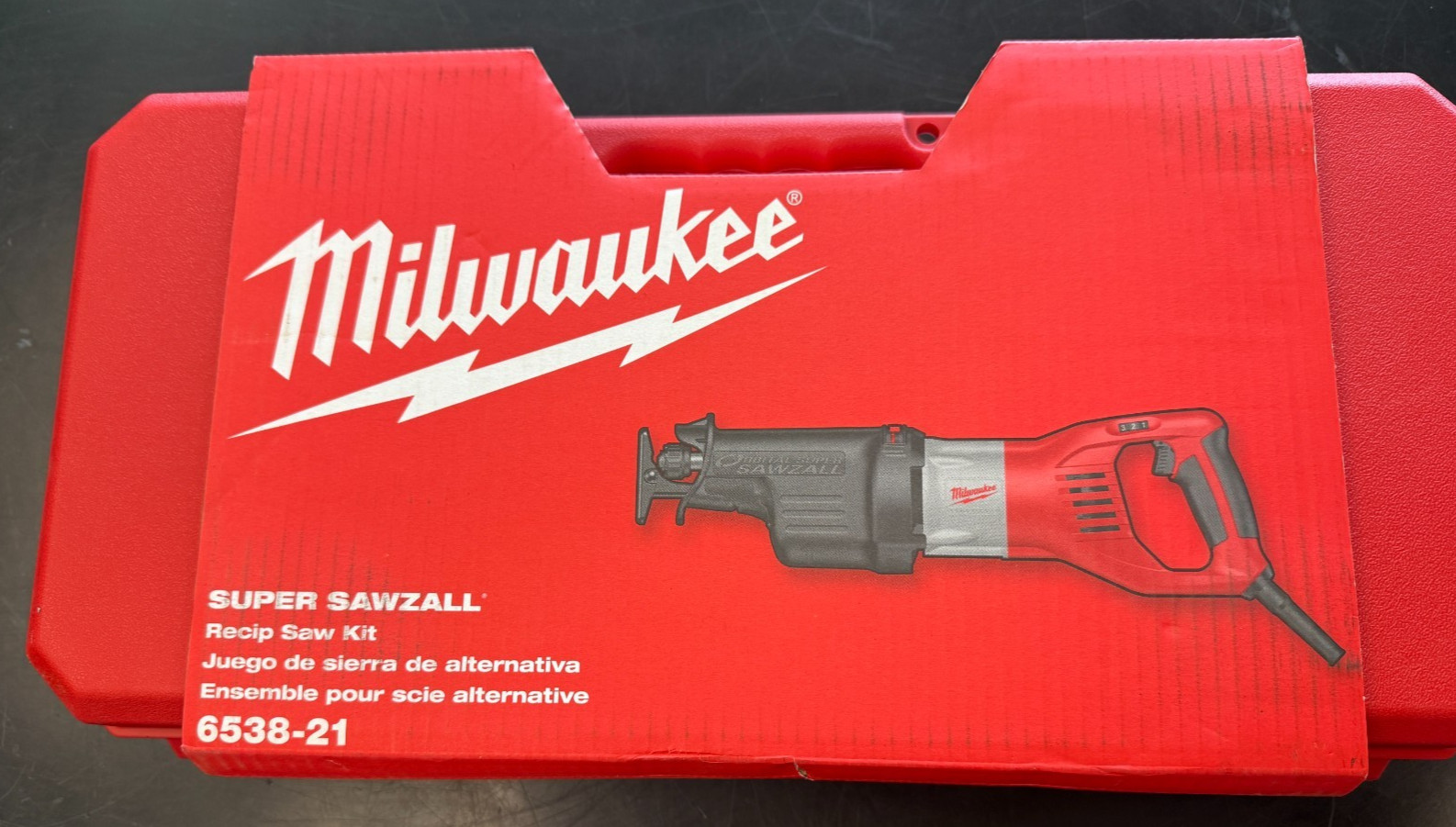 NEW Milwaukee 6538-21 Super Sawzall 15 Amp Reciprocating Saw Hard Case