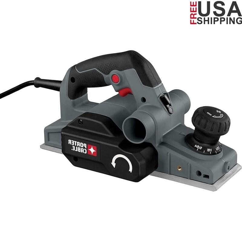 6 Amp Hand Planer W/ Dust Extraction Smooth Cuts Enhanced Depth Control Durable