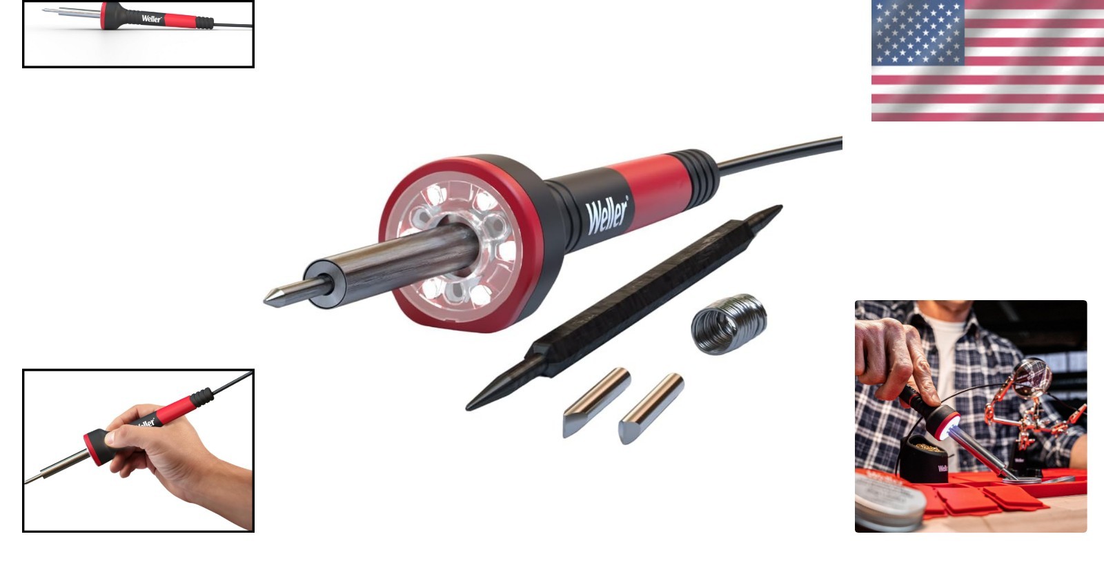 Efficient 30W Soldering Iron Kit with Enhanced Visibility & Comfortable Grip