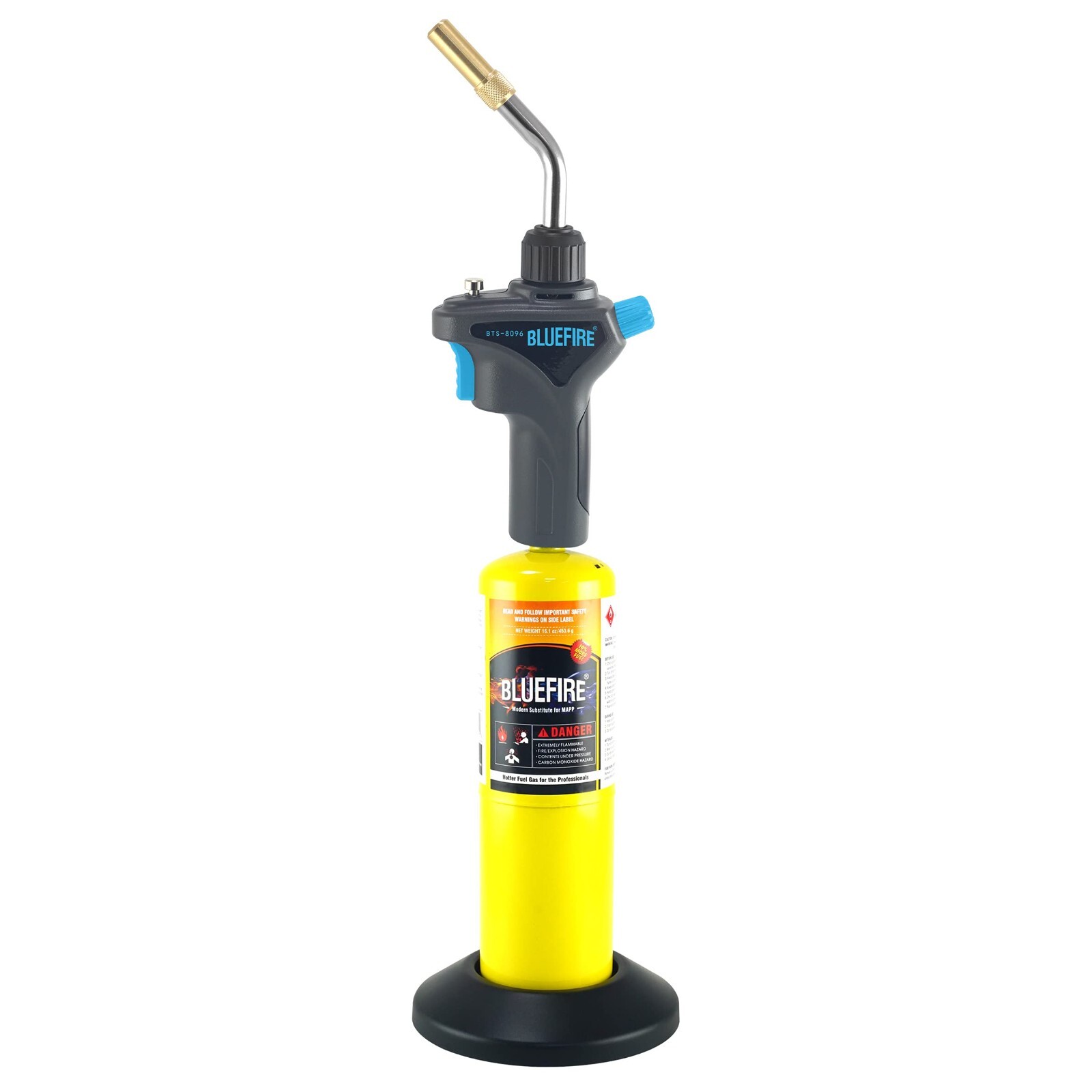 BLUEFIRE Metal Trigger Start MAPP MAP Propane Gas Welding Torch Plumbing HVAC US