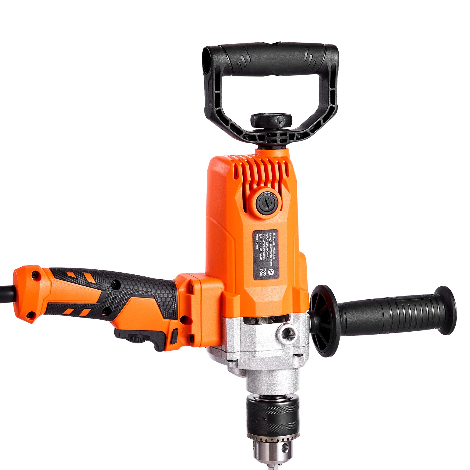 VEVOR Drill Mixer 1200W 0-750RPM Corded Electric Drill Mixers Set Concrete Mixer