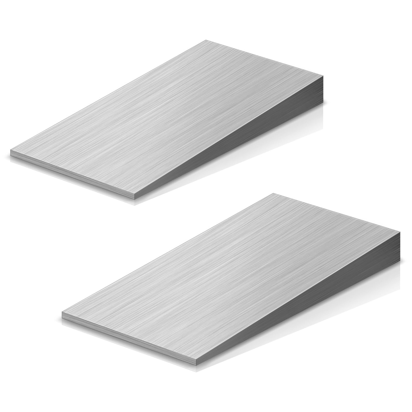 2 PCS Flange Wedge 4 x 2 Inch Beveled Washers Right Angle Wedges Steel Silver…