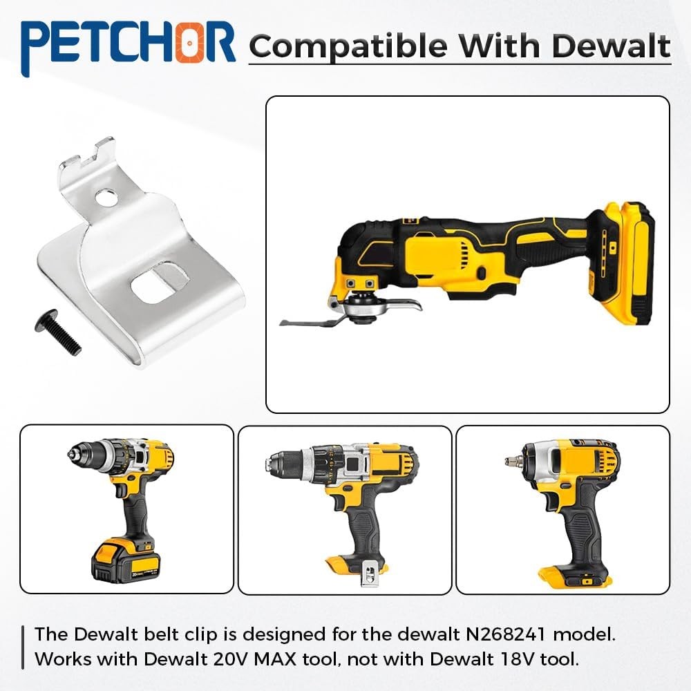 N268241 Belt Clip Replacement for Dewalt 20V Drill DCD980L2 DCD985L2 Tool