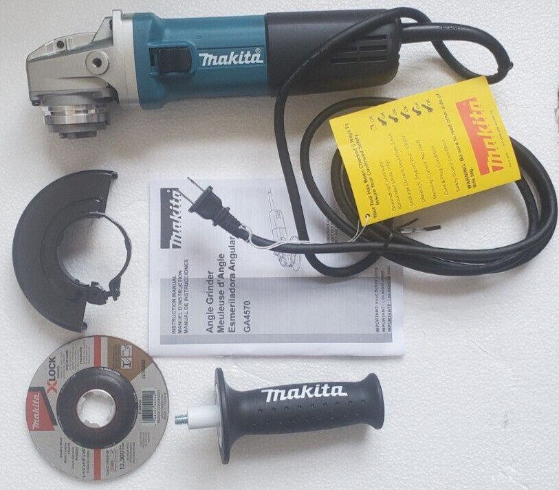 Makita GA4570 7.5 Amp 4-1/2 in. Corded X-LOCK Angle Grinder