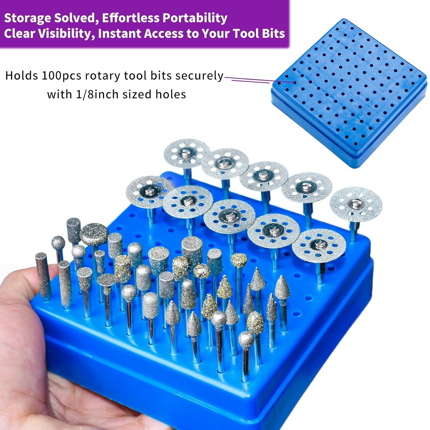 Ultra-Thin Diamond Cutting Wheels & Grinding Bits Set – 32 Pcs for Dremel Tools