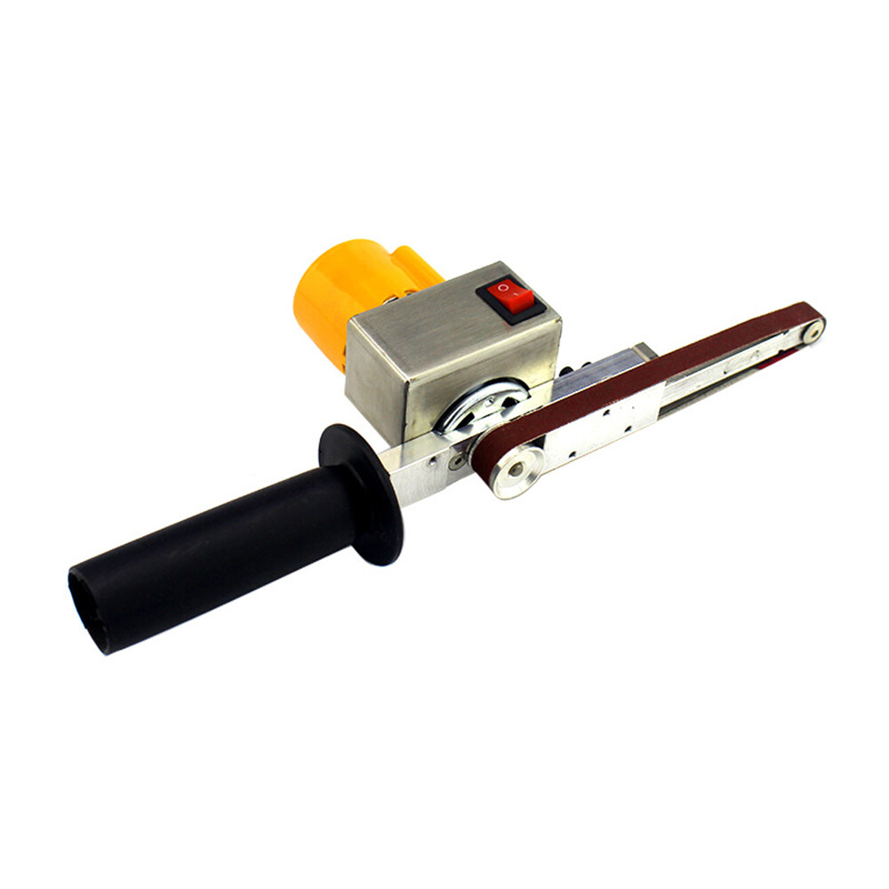 Handheld Electric Belt Sander Mini Grinder Small Machine with 10 Sanding Belts