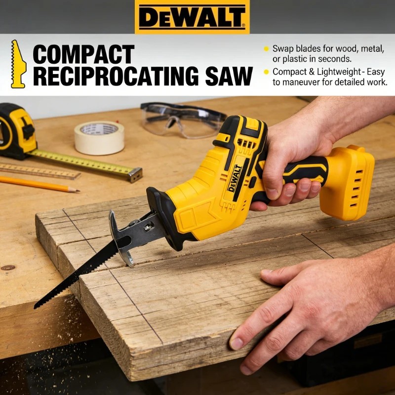 Dewalt 20V Brushless Reciprocating Saw 2800RPM Wood Metal Cutter