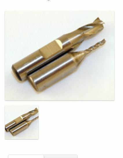 Sherline 1/4 Inch mill dia., 1/2 Inch cut, 3-1/8 Inch length 7404