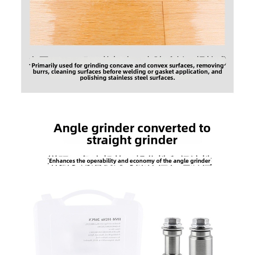 Angle Grinder Adapter Kit Compatible with M10 and Threads for Polishing