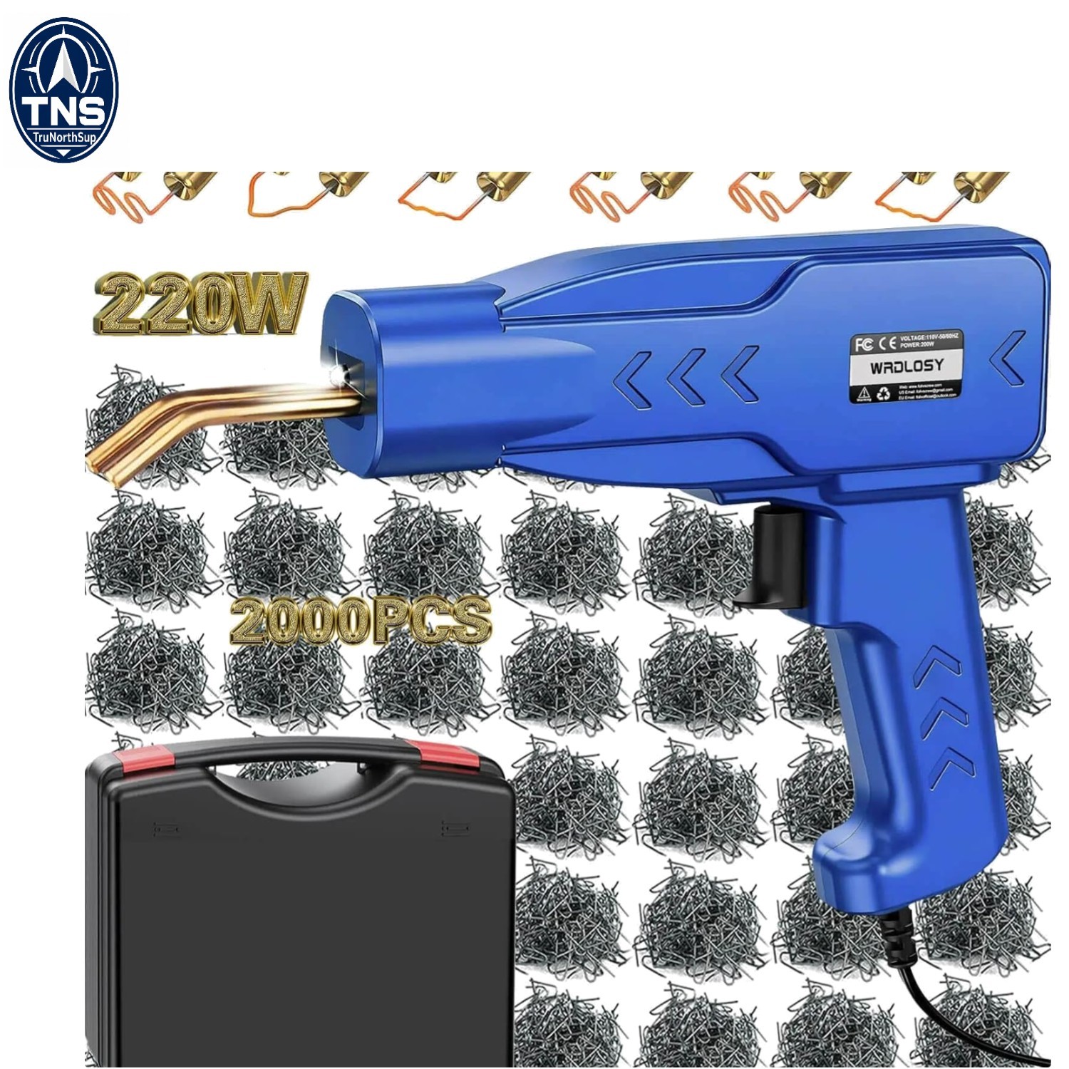 Plastic Welder Kit with Staples for Car Bumper Repair Portable DIY Tool
