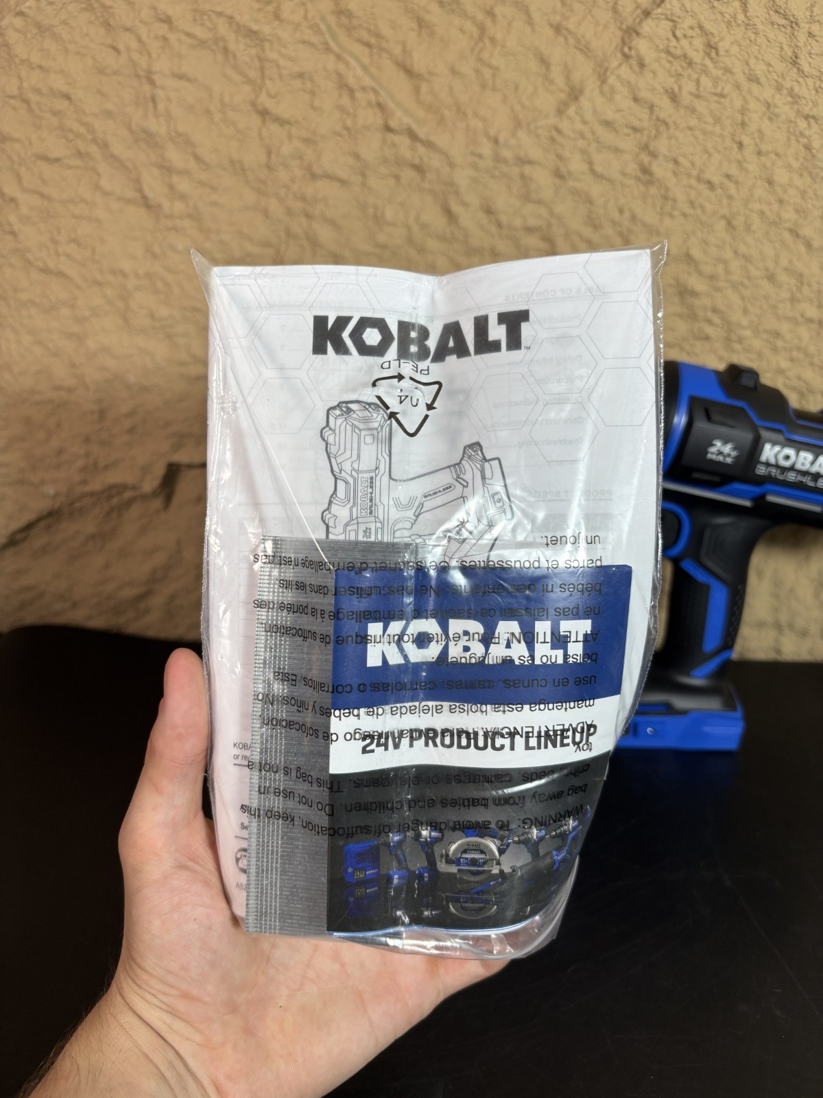 Kobalt XTR 24V Max Brushless 18 Gauge Brad Nailer Air Spring Tool Only Cordless