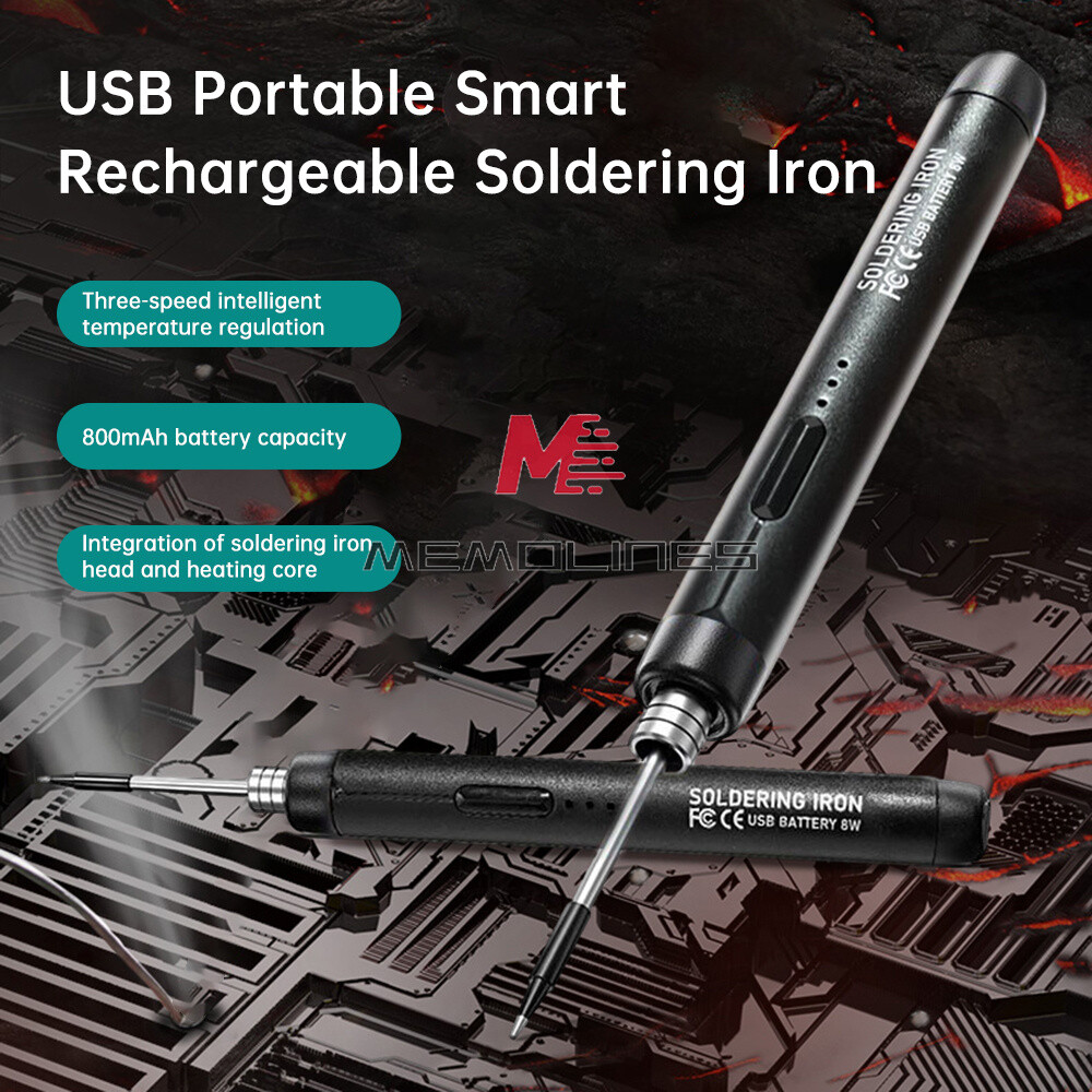 Type-C Wireless Soldering Iron Kit Portable Rechargeable Soldering Iron 300-450℃