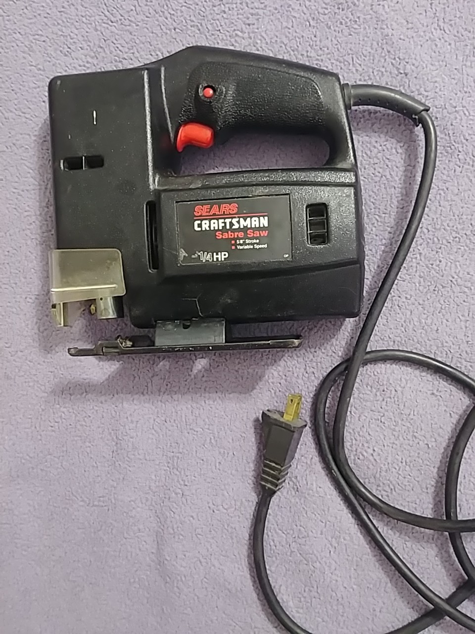 Sears Craftsman 5/8&Prime; Sabre Saw Made In USA Model 315.172040 Corded Var. Speed