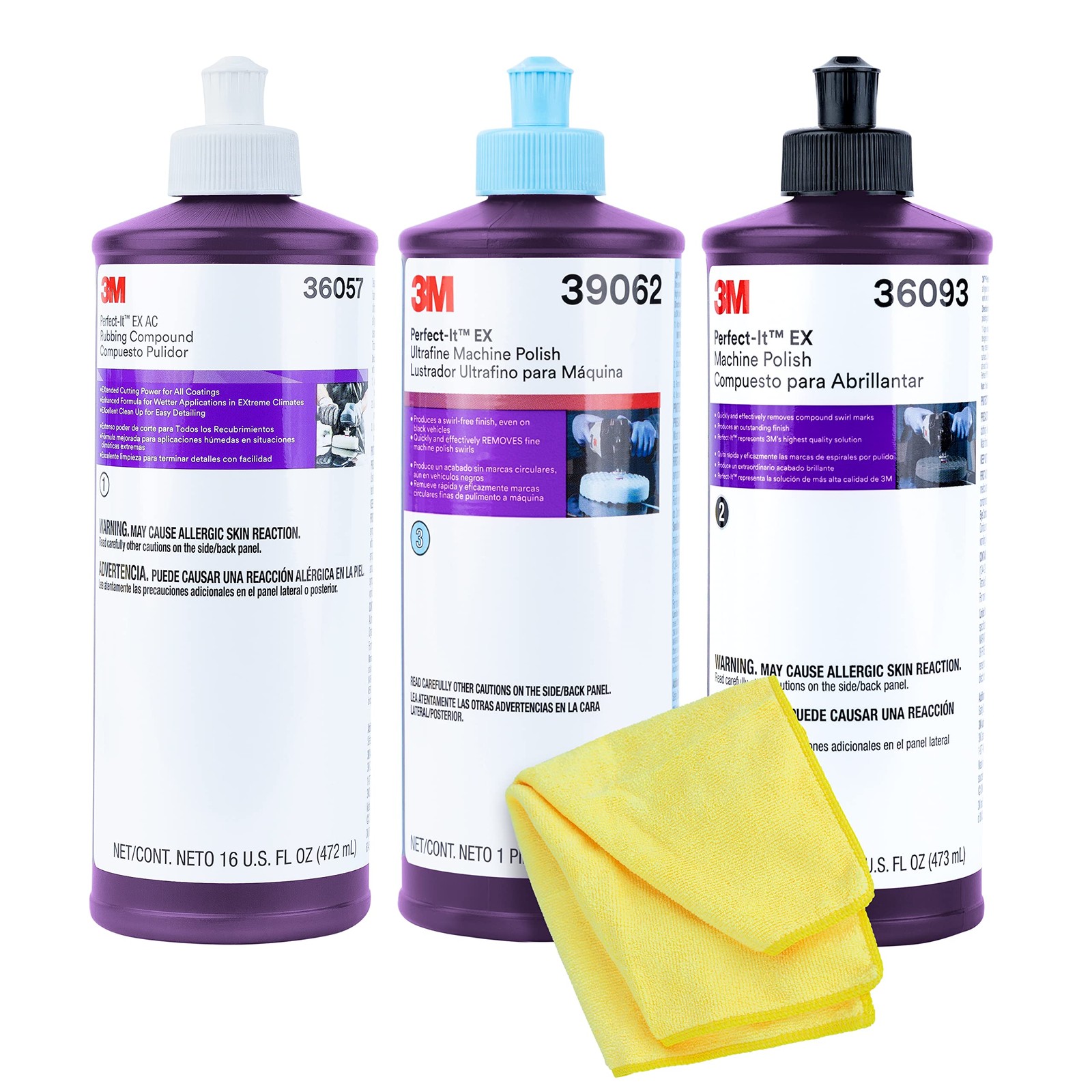 3M Perfect It Buffing and Polishing Kit | 36057 39062 36093 3M Pint Rubbing C…