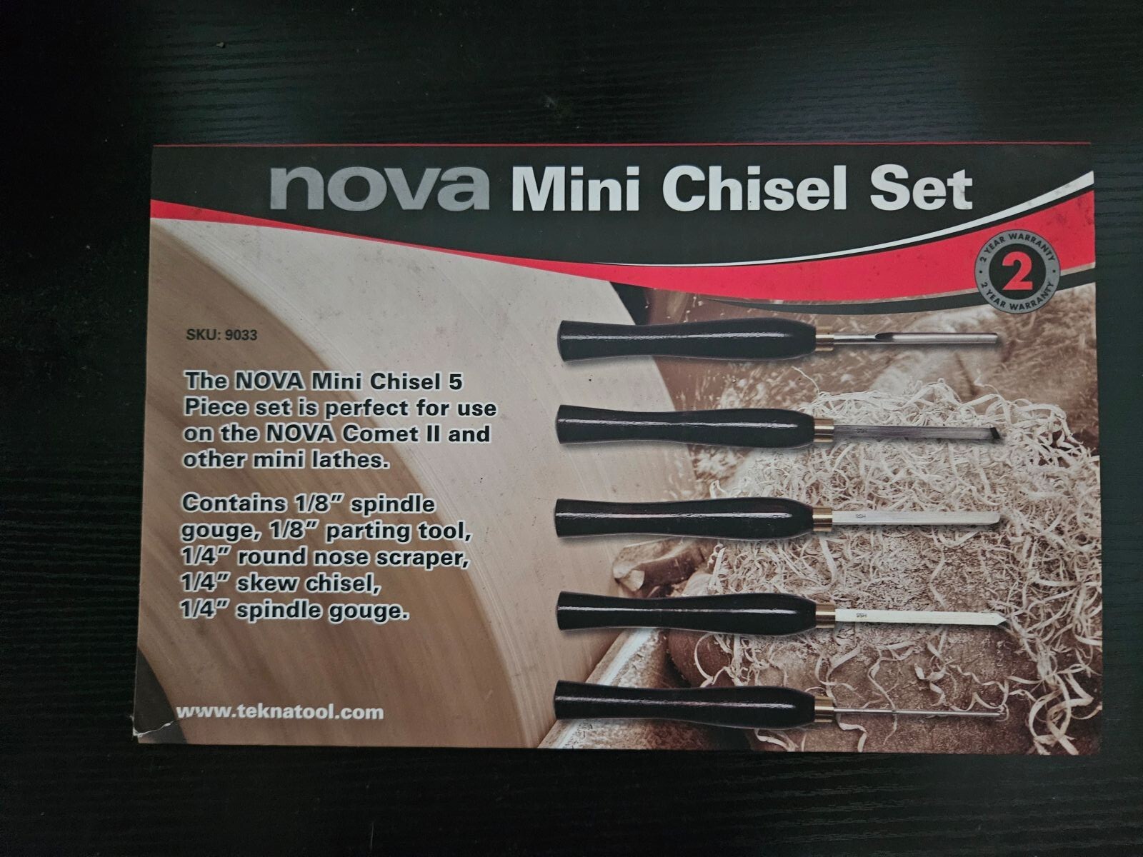NOVA 9033 Mini Turning Chisel – Pack of 5 – New Old Stock. Never used!