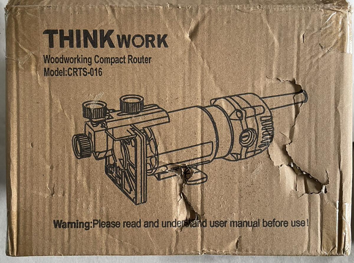 THINKWORK Compact Router, 6.5-Amp 1.25 HP Compact Wood Palm Router Tool Kit