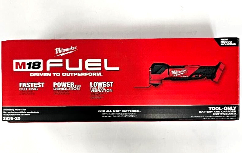 NEW N BOX Milwaukee M18 Fuel 2836-20 Multi-Tool, (1) 5.0 Battery Oscillating 18V