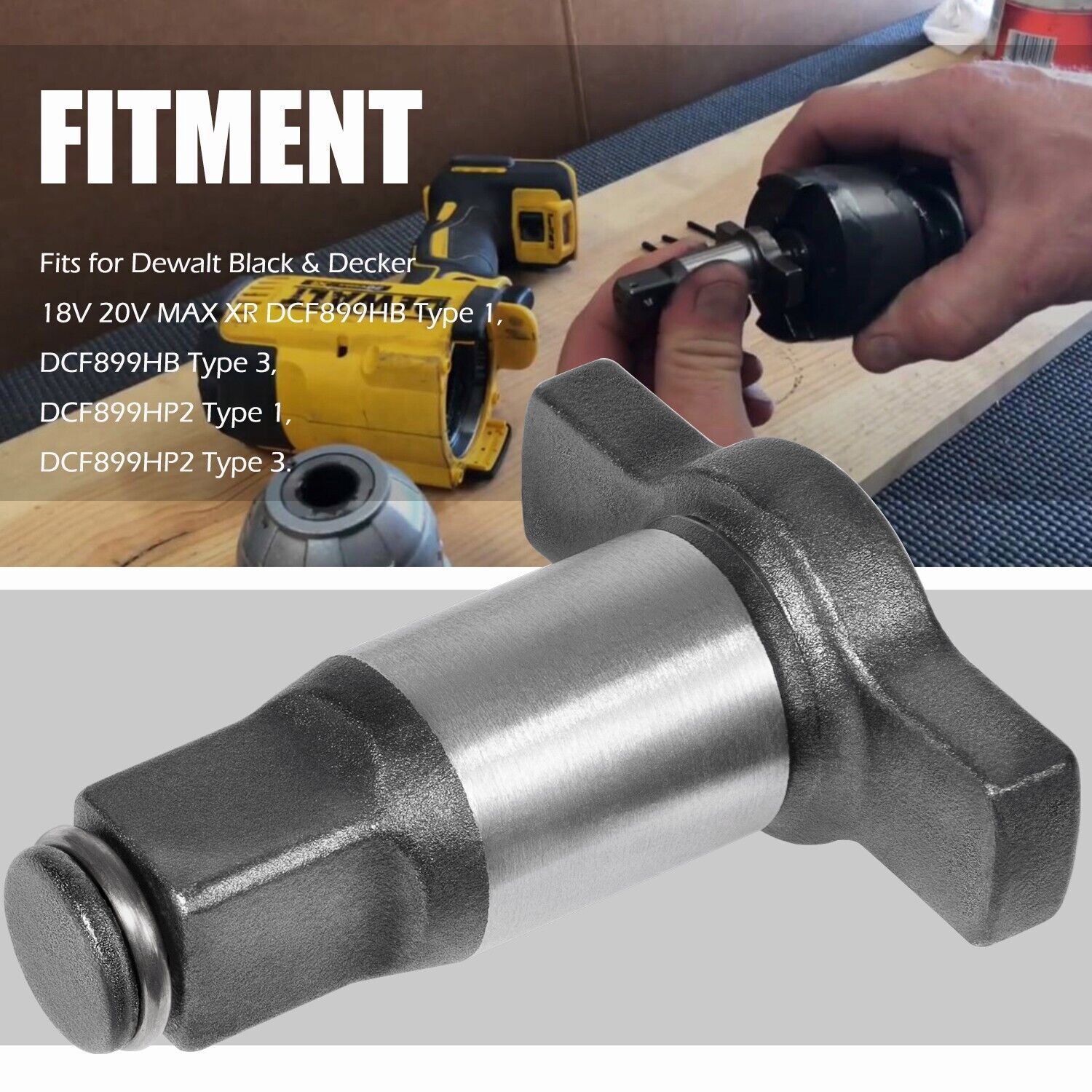 1/2 » Impact Wrench Anvil Assembly for Dewalt Black & Decker 18V 20V MAX XR