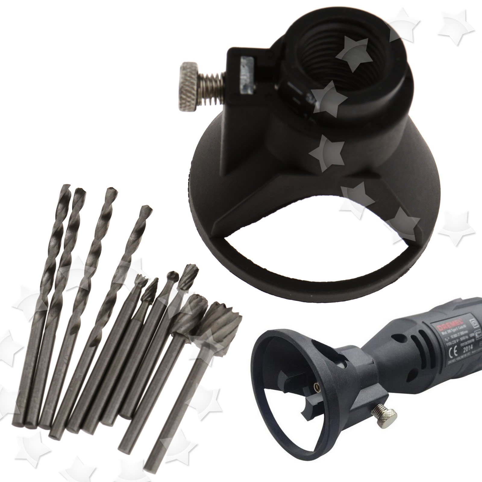Dremel Rotary Multi Tool Cutting Guide HSS Router Mini Drill Bits Tool Accessory