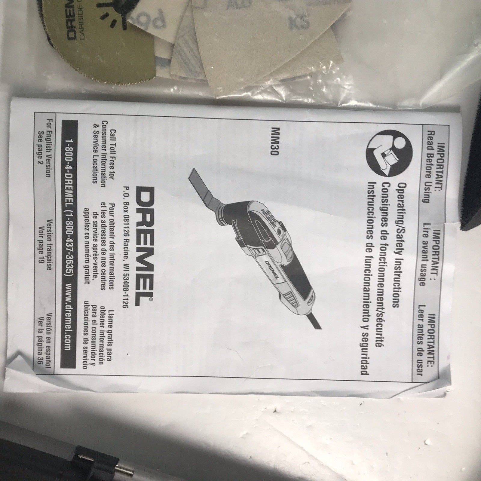 Dremel Multi-Max MM30 Variable Speed Multi-Tool In OEM Soft Case W Extra Blades