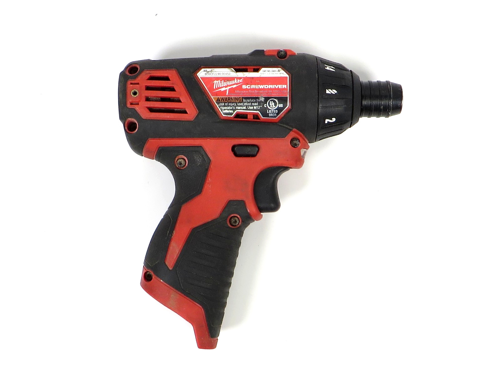 Milwaukee M12 2401-20 1/4 inch Cordless Hex Screwdriver (Tool Only)