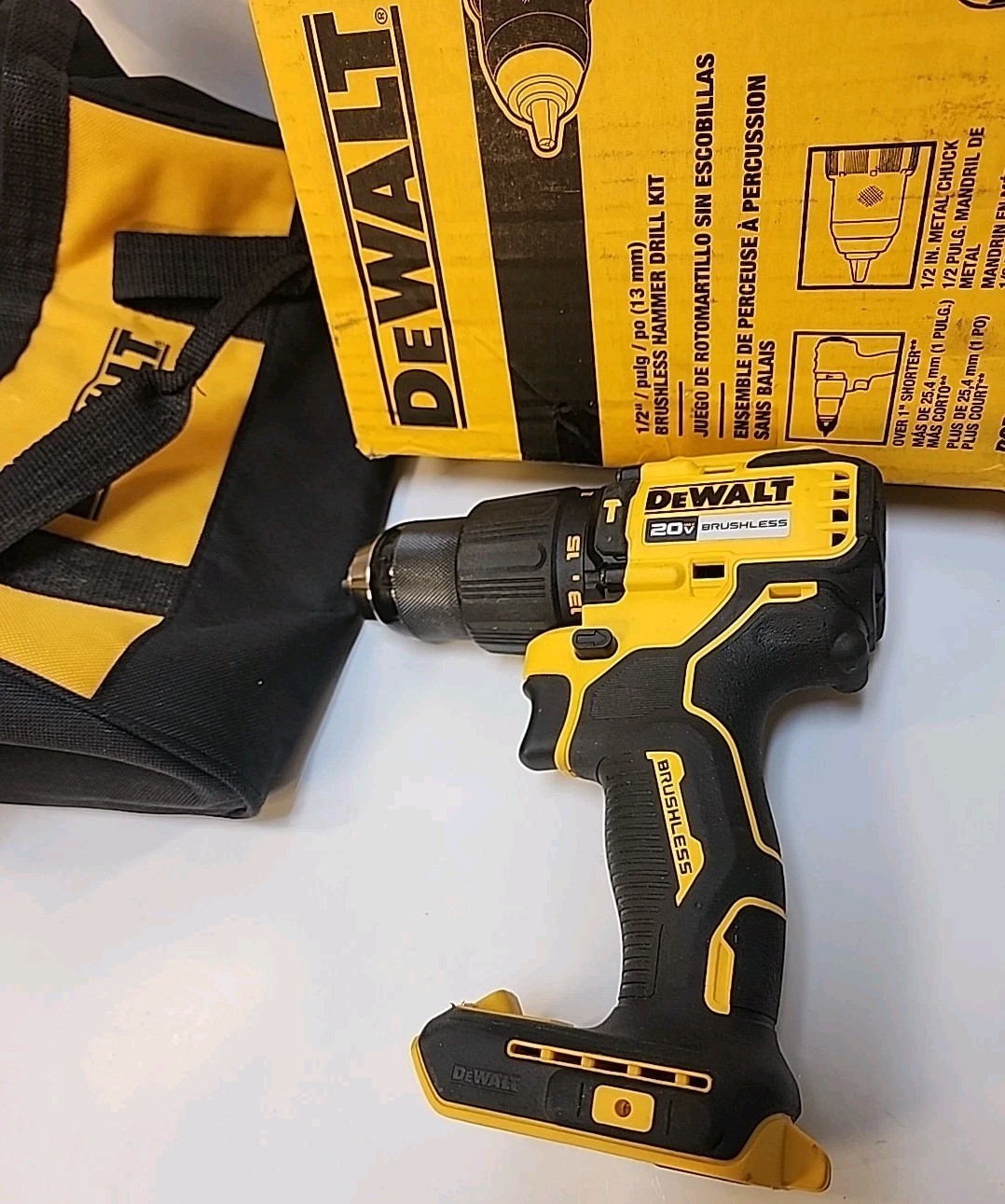 DeWALT 20V MAX Brushless Cordless 1/2&Prime; Hammer Drill DCD798 New